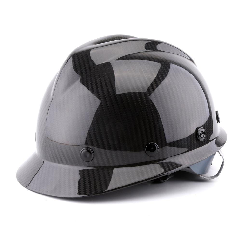 탄소 섬유 경량 야금 작업 안전 헬멧, 고강도 작업 모자 건설 철도 모자